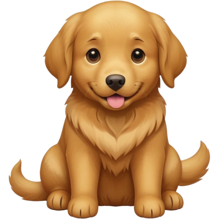 Dog golden retriever emoji