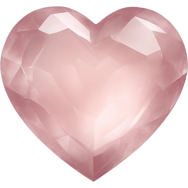 Light pink quartz heart emoji