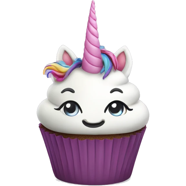 Unicorn cupcake  emoji