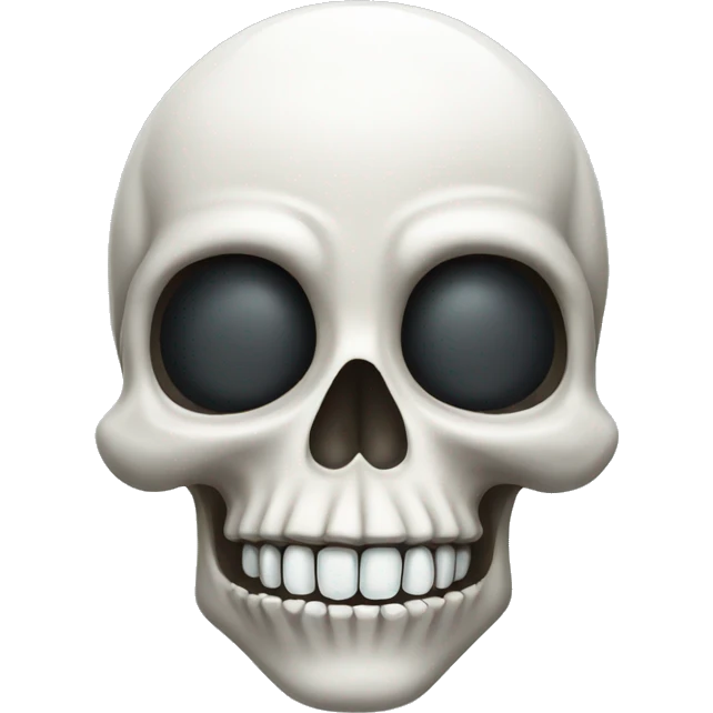 Skull with diamond teeth emoji