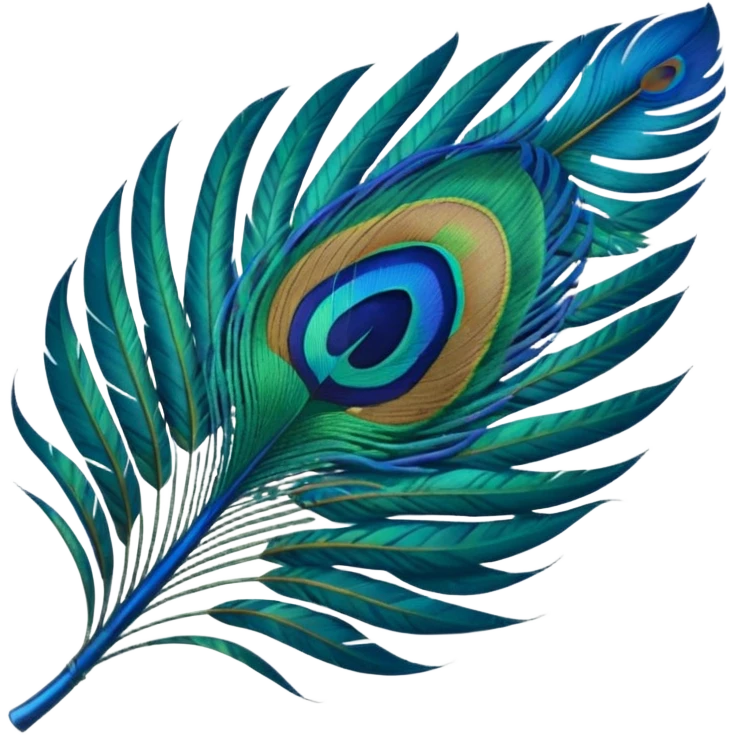 Peacock feather emoji
