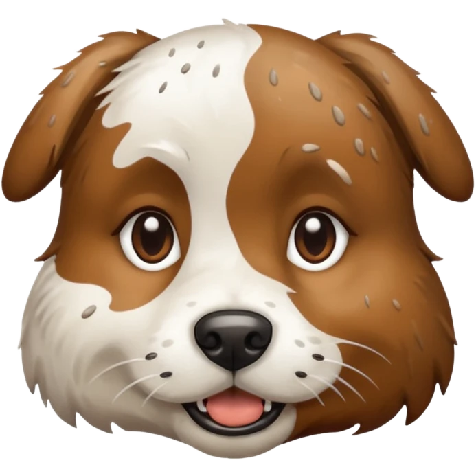 dirty dog face  emoji