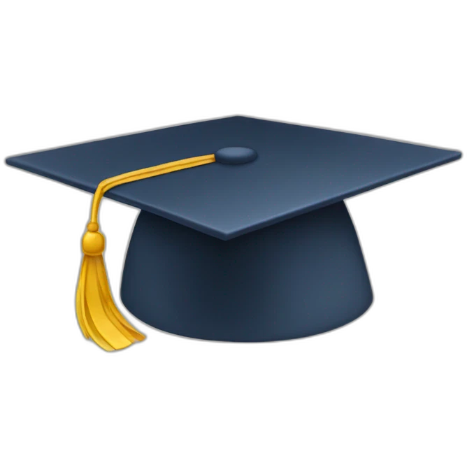 graduation hat emoji