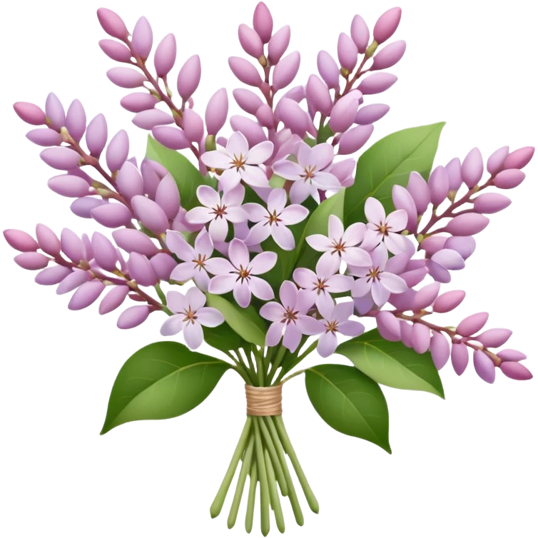 Pale Pink lilac bouquet emoji
