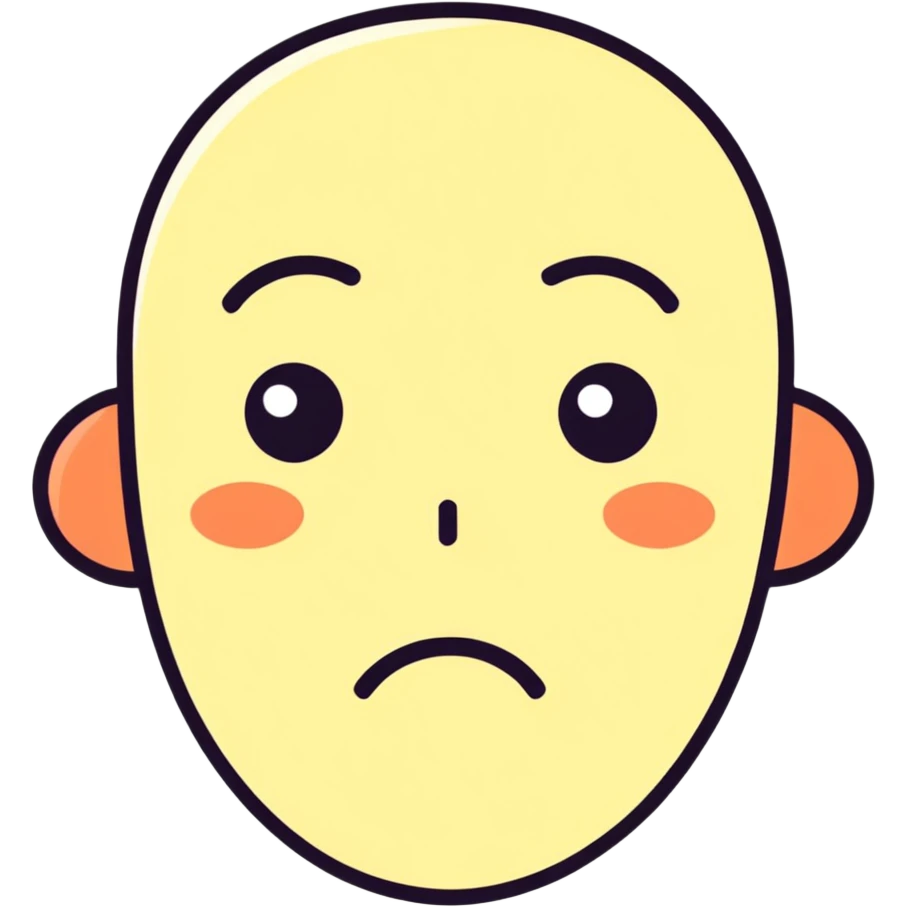 Sad face  emoji