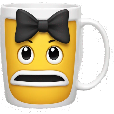 mug with a bow emoji