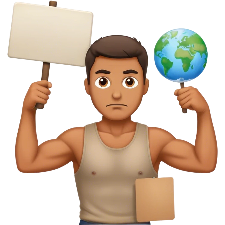 climate activist climate activist man emoji