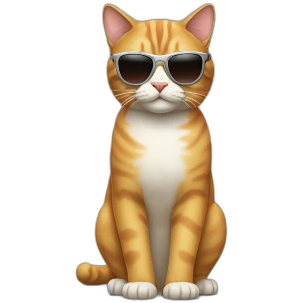 Cat with sunglasses emoji