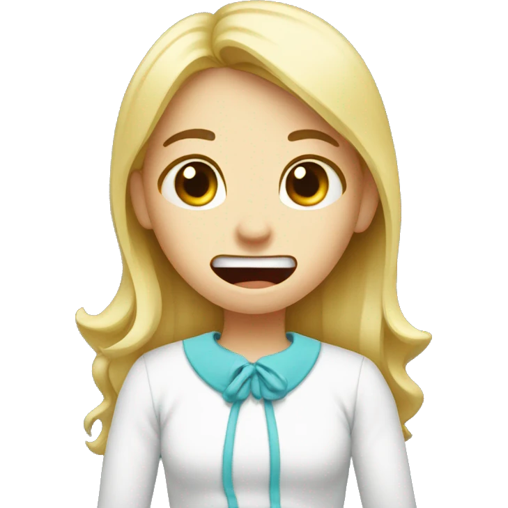 girl tooth pain emoji