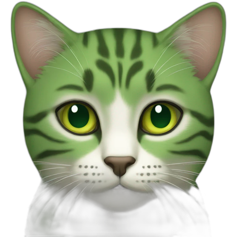 gato verde emoji