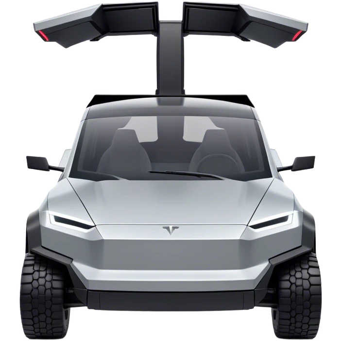 Tesla Cybertruck - Tesla (Model Year: 2022) (Iconic colour: Silver) emoji