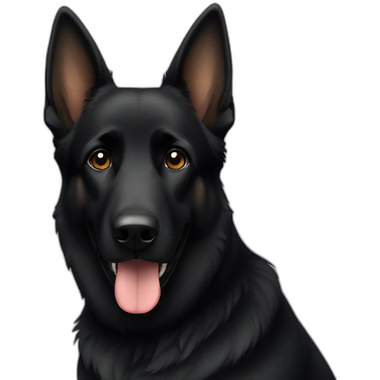black german shepard emoji