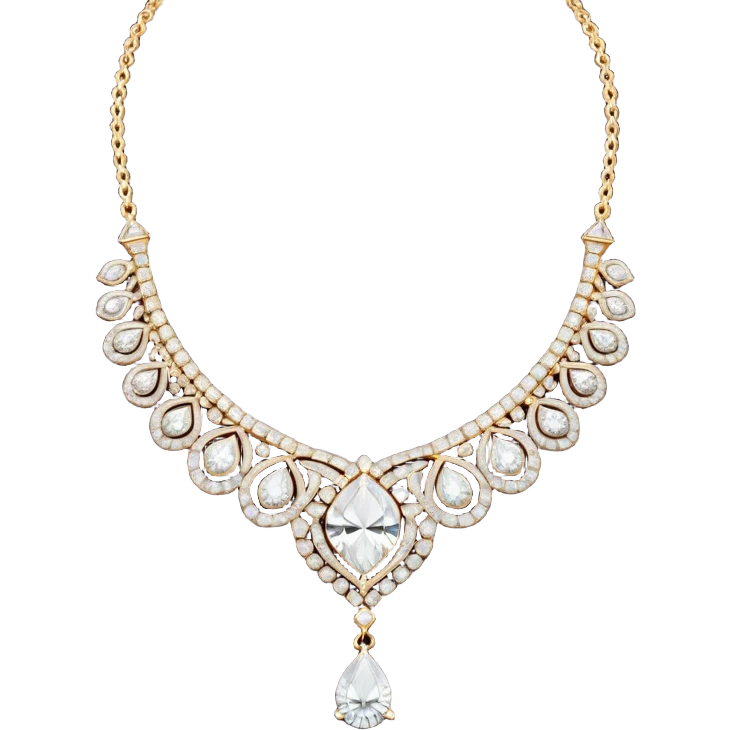 luxury diamond necklace on a pillow  emoji