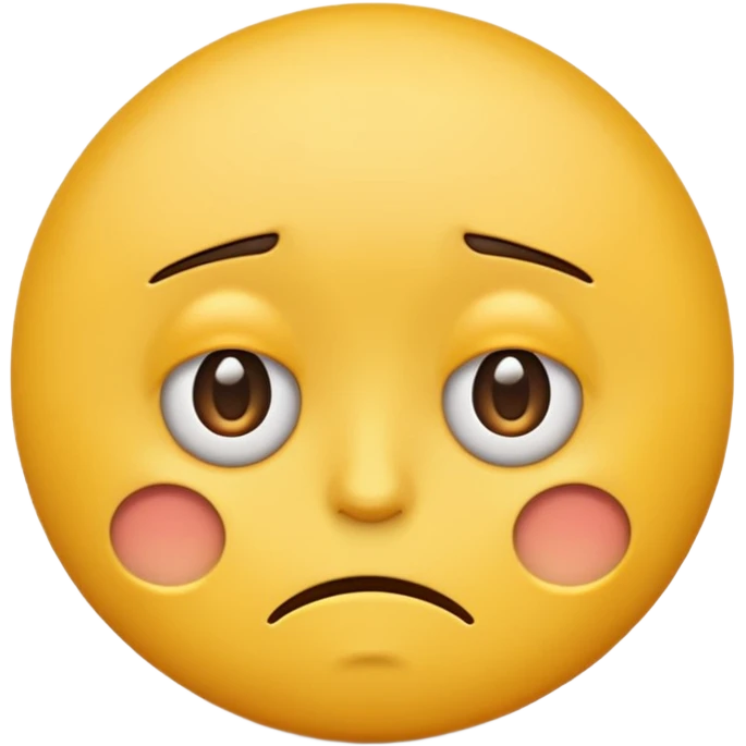 Tired emoji with annoyed facial expression emoji