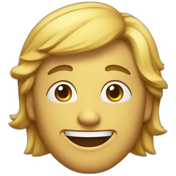 A béer with a smile emoji