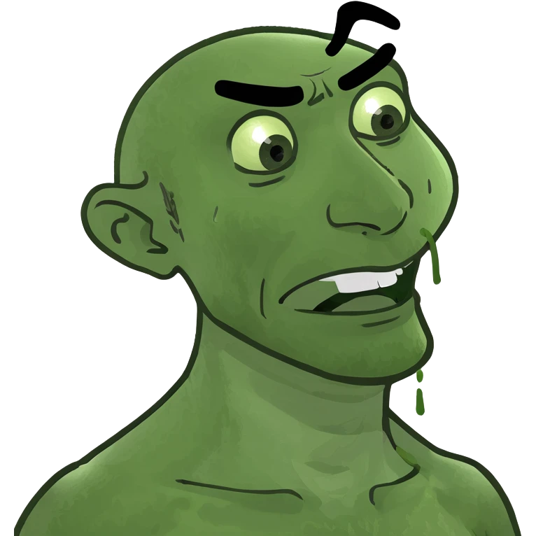 Man holding on to his neck sweating emoji