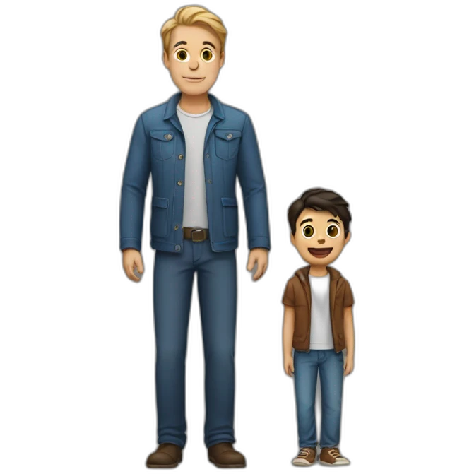 a man with a boy emoji