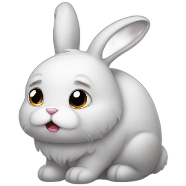 a sad bunny emoji