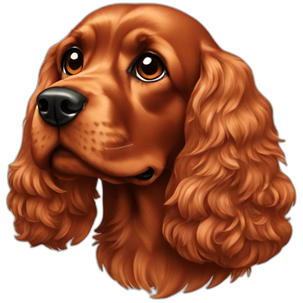 Red cocker spaniel emoji