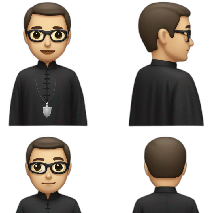 Priest that looks like a criminal emoji