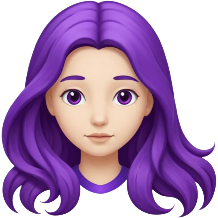 Purple girl emoji