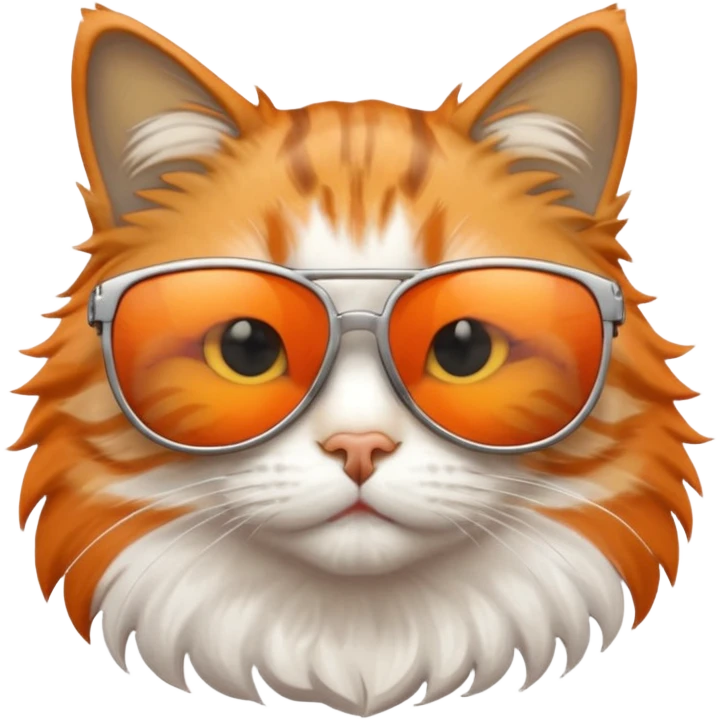 Cat wearing sunglasses emoji
