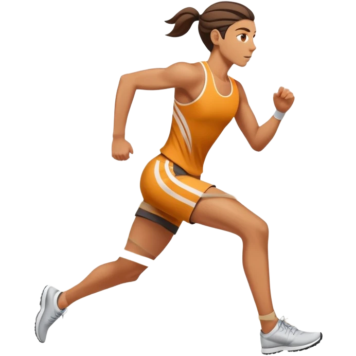 person running fast with motion lines emoji