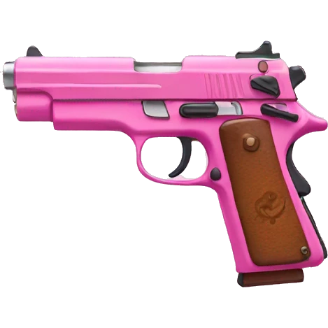 Pink pistol emoji