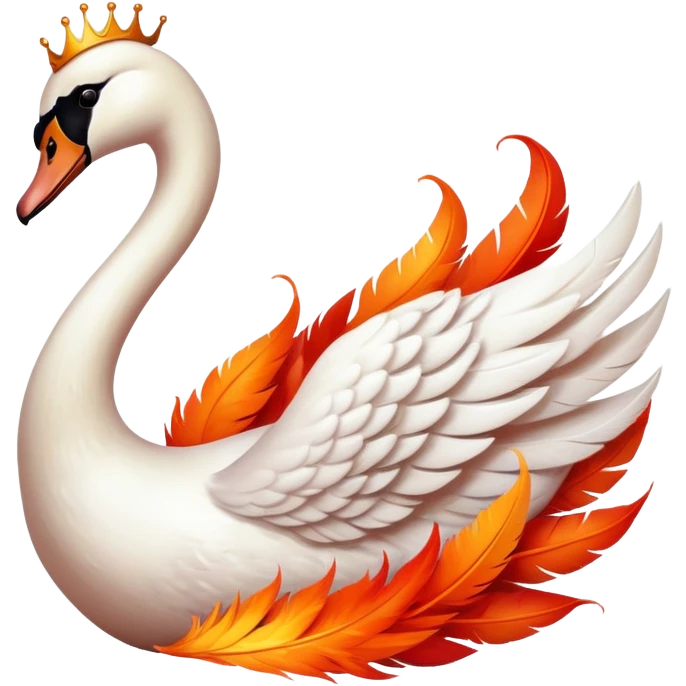 🦢 it's burning emoji