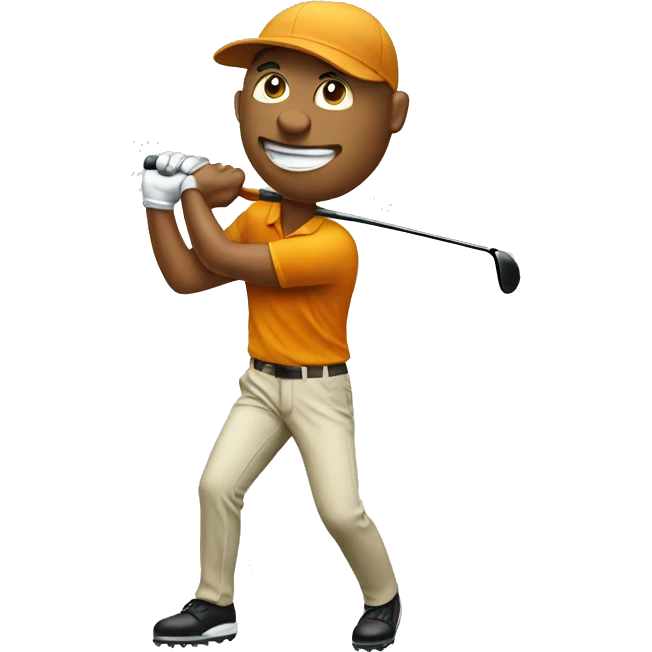 Golfer tee off emoji