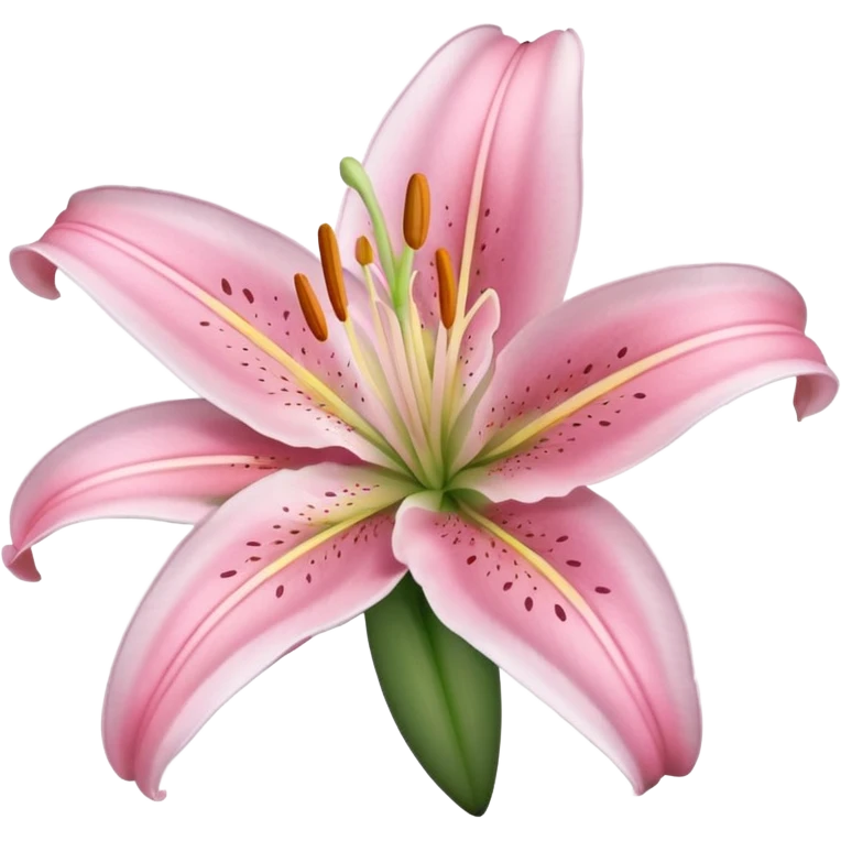 large soft pink lily emoji