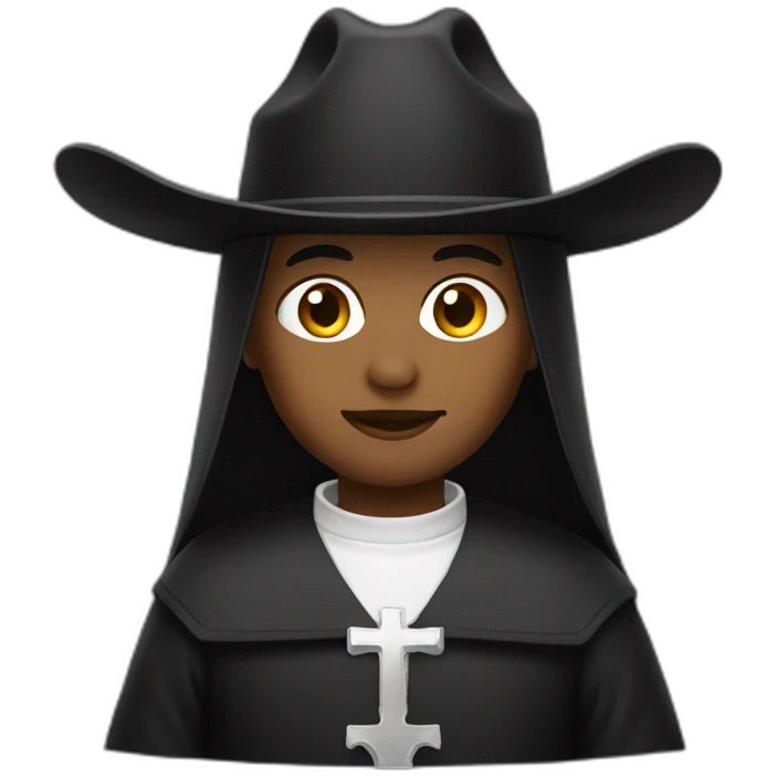 Cowboy nun male emoji