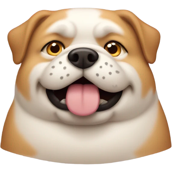 fat dog  emoji
