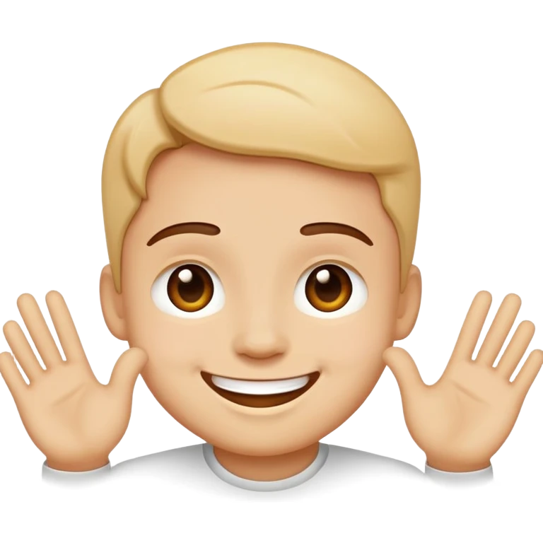 Smile with touches out emoji