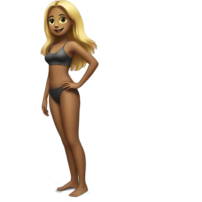 girl stand on a surfboard  emoji
