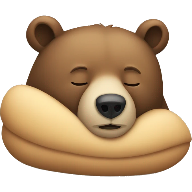 Bear sleeping emoji