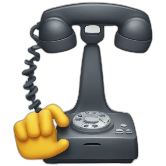 Angry phone emoji