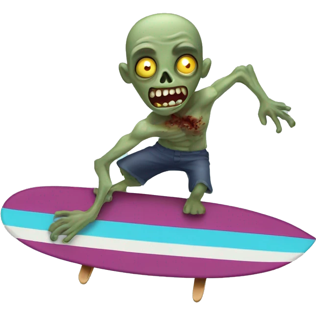 zombie surfing  emoji