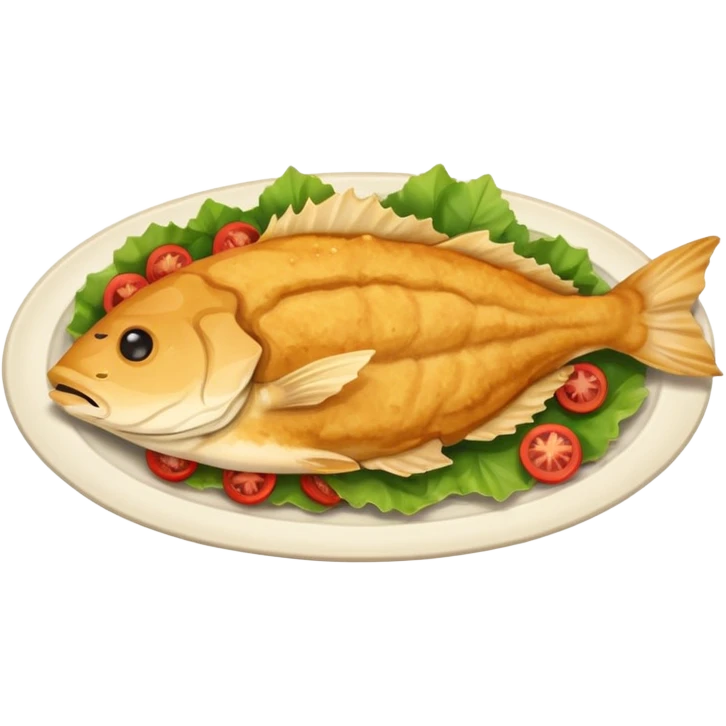 dishes with fried catfish emoji