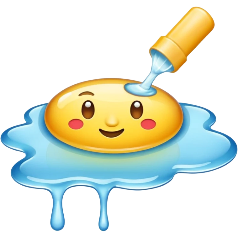 Glue in liquid emoji