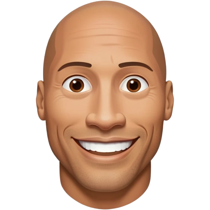 Dwayne the rock Johnson  emoji