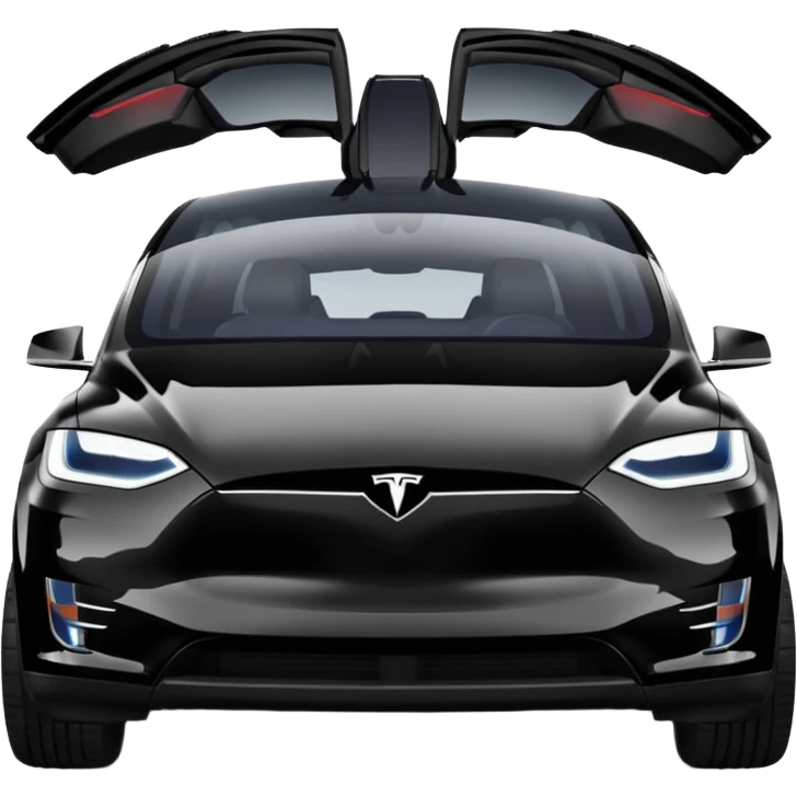 Tesla Model X - Tesla (Model Year: 2022) (Iconic colour: Black) emoji