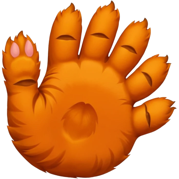 Waving cat paw emoji