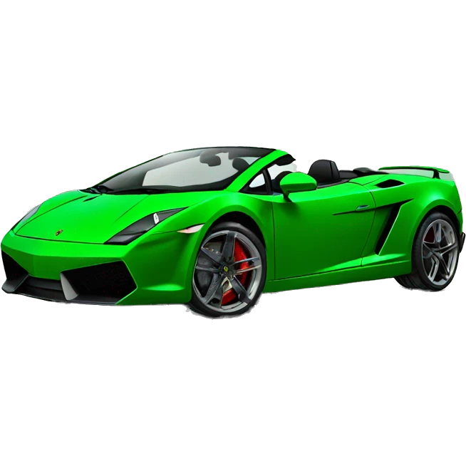 Lamborghini Gallardo Green  emoji
