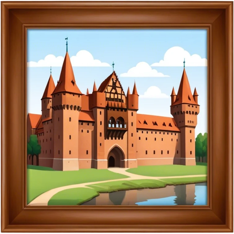 Cinematic Realistic Malbork Castle  Emoji emoji