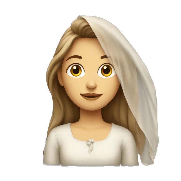 Une fille avec le voile emoji