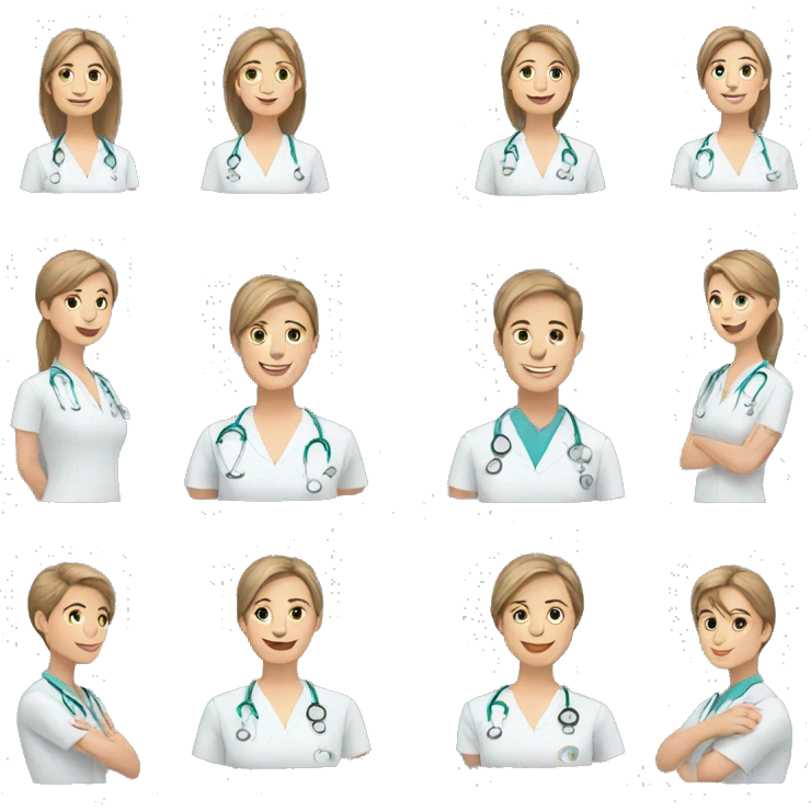 3 physiotherapists emoji