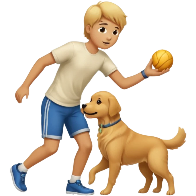 Boy dog emoji