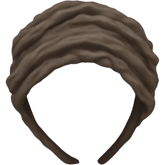Headband with mud on it emoji
