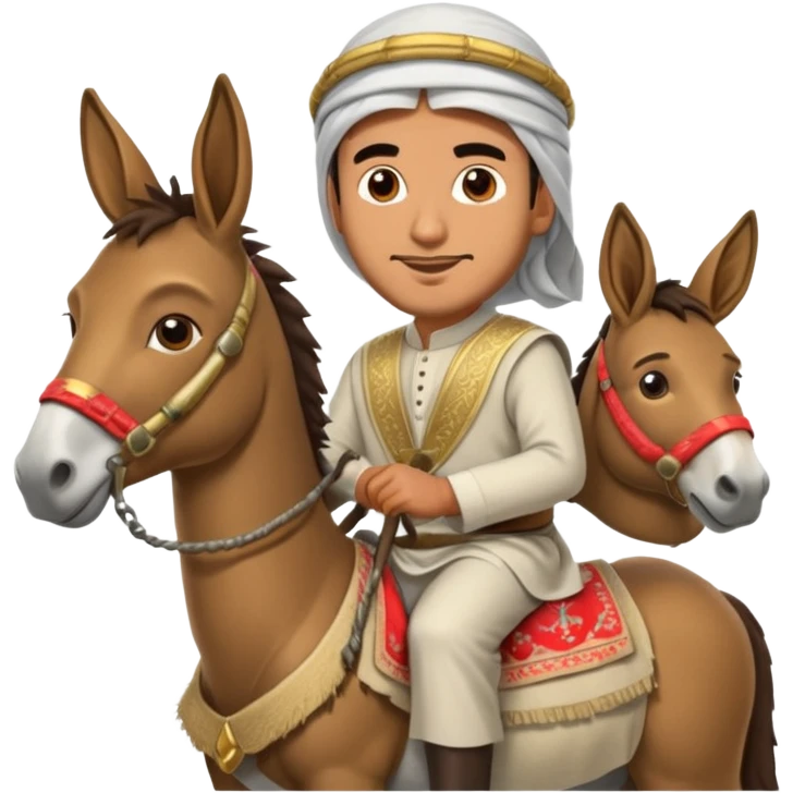 фото араб на осле а за ним сидит охранник emoji